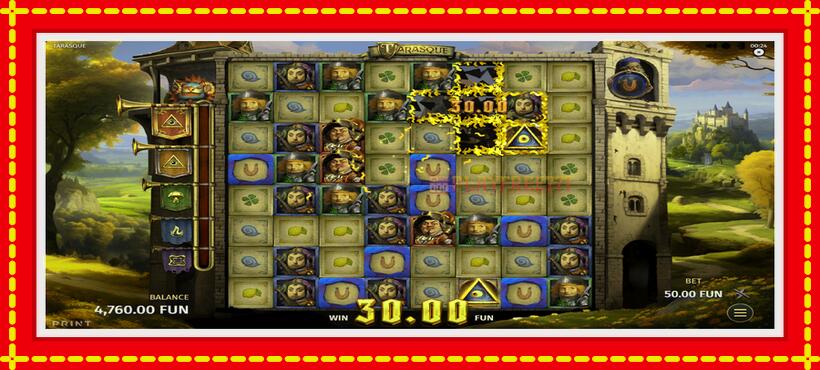 Slot machine Tarasque with access to free game online, picture 4