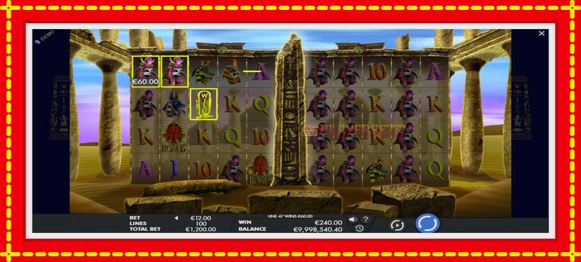 Slot machine Temple of Luxor with access to free game online, picture 3