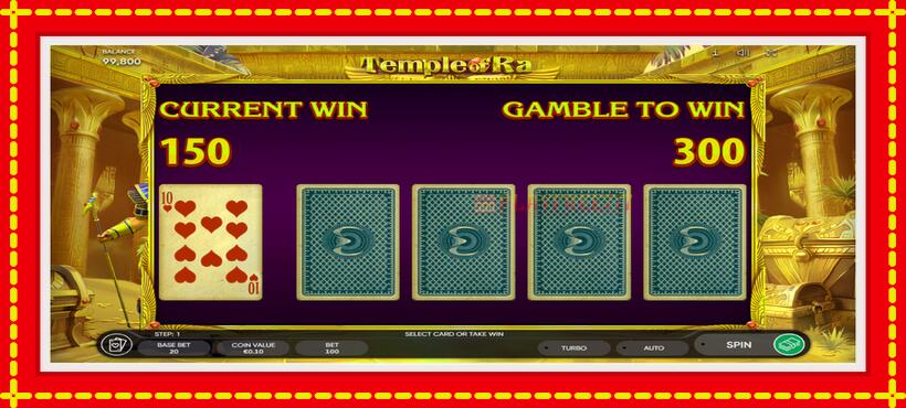 Slot machine Temple of Ra with access to free game online, picture 4