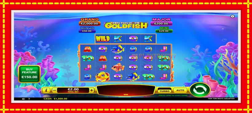 Slot machine Ten Ton Ways Goldfish with access to free game online, picture 2