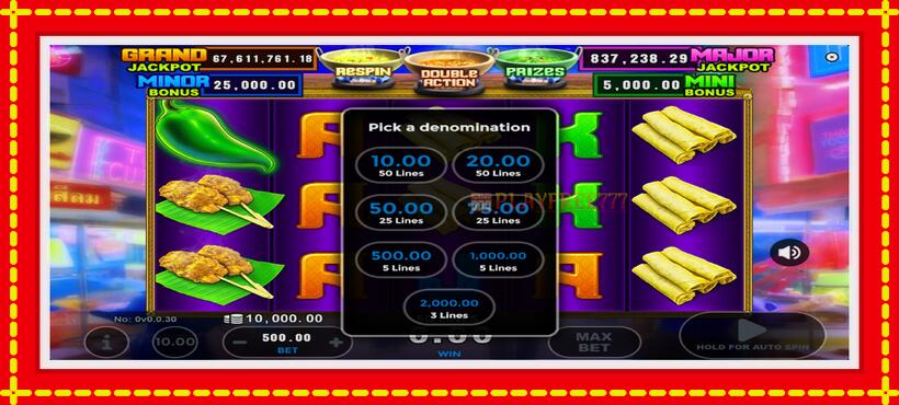 Slot machine Thai Spice - Hot Wok with access to free game online, picture 2