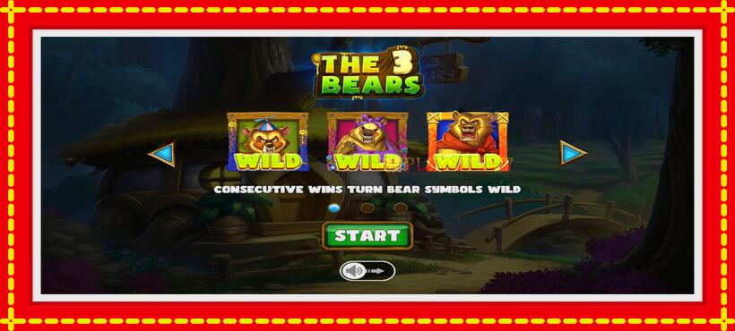 Slot machine The 3 Bears with access to free game online, picture 1