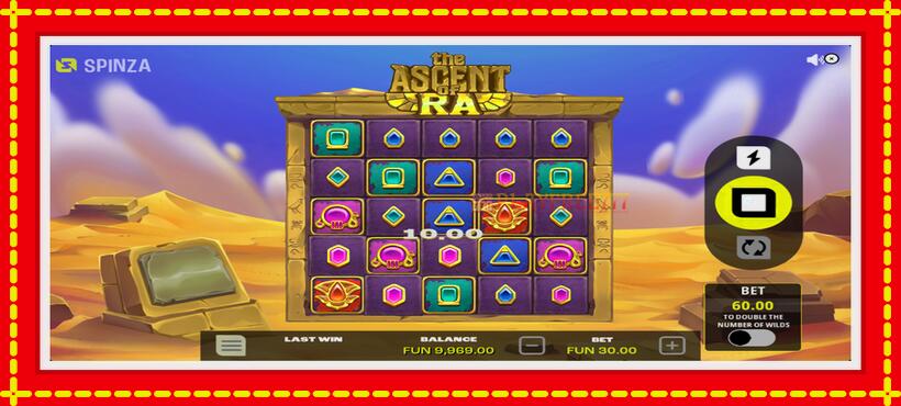 Slot machine The Ascent of Ra with access to free game online, picture 3