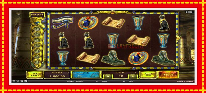 Slot machine The Asp of Cleopatra with access to free game online, picture 1