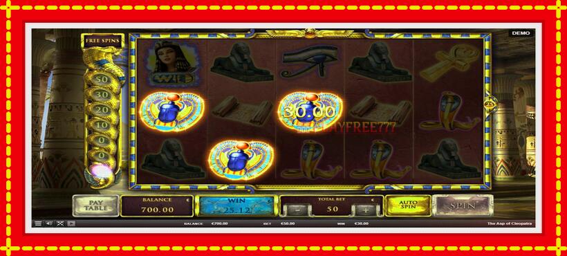 Slot machine The Asp of Cleopatra with access to free game online, picture 2