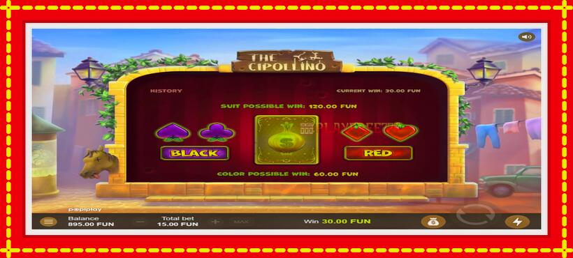 Slot machine The Cipollino with access to free game online, picture 4