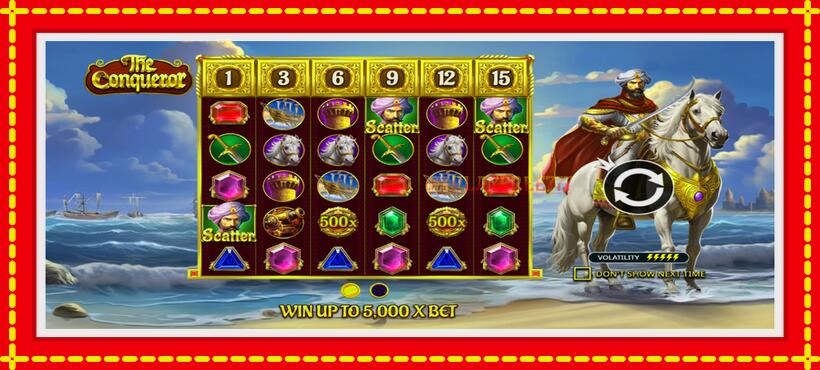 Slot machine The Conqueror with access to free game online, picture 1