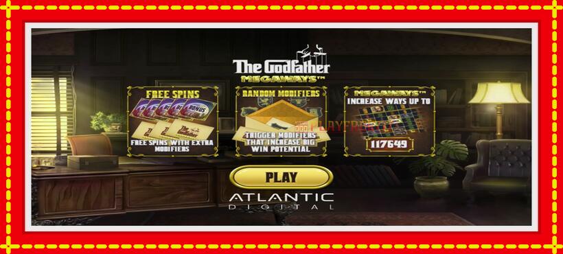 Slot machine The Godfather Megaways with access to free game online, picture 1