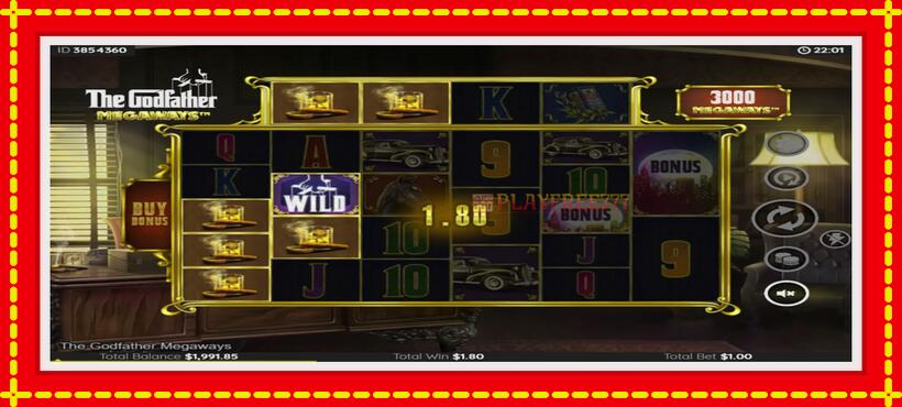 Slot machine The Godfather Megaways with access to free game online, picture 3