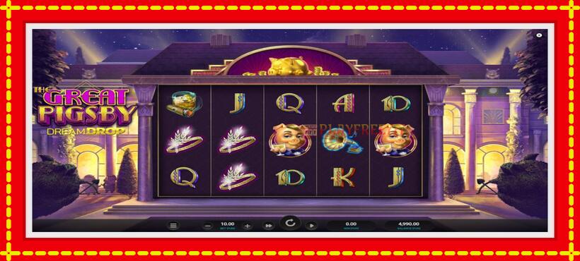 Slot machine The Great Pigsby Dream Drop with access to free game online, picture 2