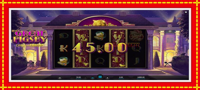 Slot machine The Great Pigsby Dream Drop with access to free game online, picture 3