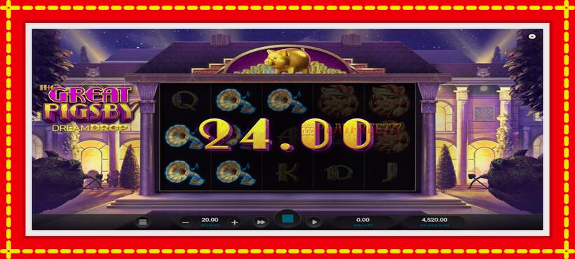 Slot machine The Great Pigsby Dream Drop with access to free game online, picture 4