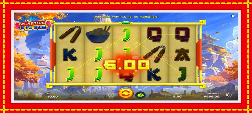 Slot machine The Incredible X Fu Hero with access to free game online, picture 3