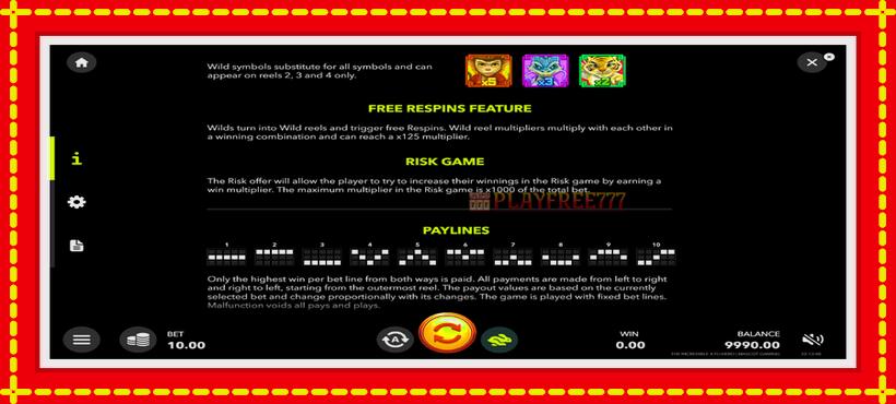 Slot machine The Incredible X Fu Hero with access to free game online, picture 6