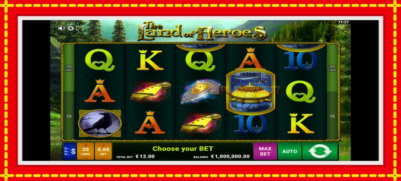 Slot machine The Land of Heroes with access to free game online, picture 2