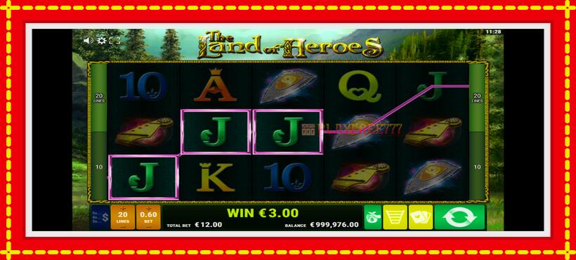 Slot machine The Land of Heroes with access to free game online, picture 3