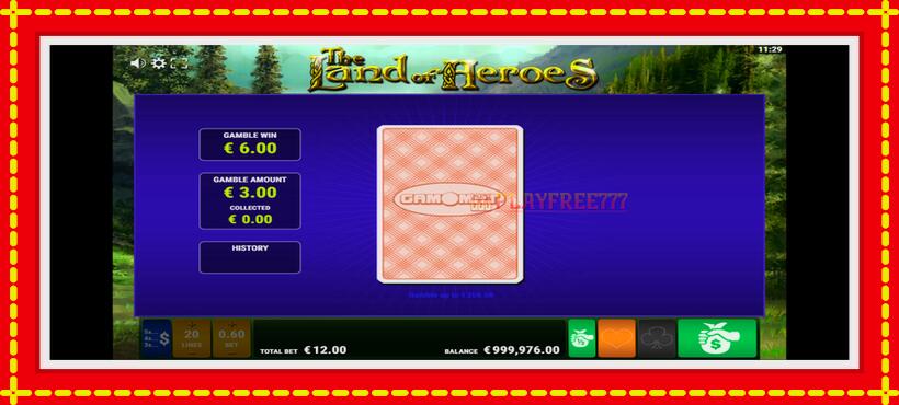 Slot machine The Land of Heroes with access to free game online, picture 4