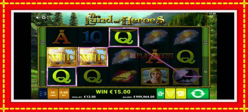 Slot machine The Land of Heroes with access to free game online, picture 5