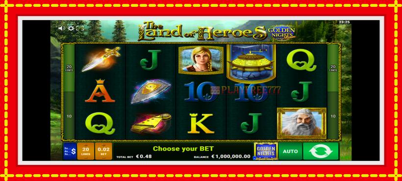 Slot machine The Land of Heroes Golden Nights with access to free game online, picture 2