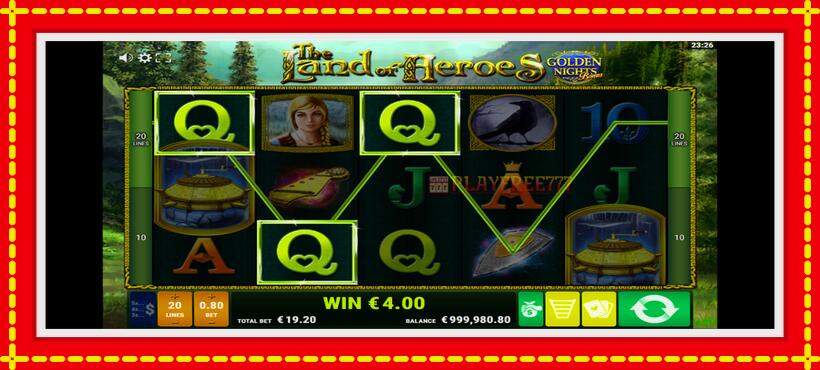 Slot machine The Land of Heroes Golden Nights with access to free game online, picture 3