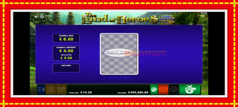 Slot machine The Land of Heroes Golden Nights with access to free game online, picture 4