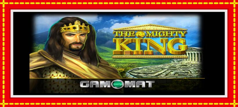 Slot machine The Mighty King with access to free game online, picture 1