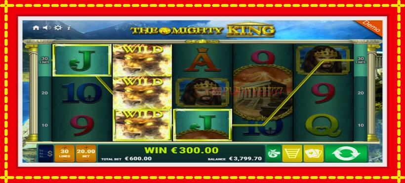 Slot machine The Mighty King with access to free game online, picture 3