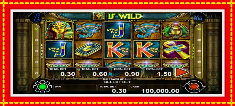 Slot machine The Power of Ankh with access to free game online, picture 1