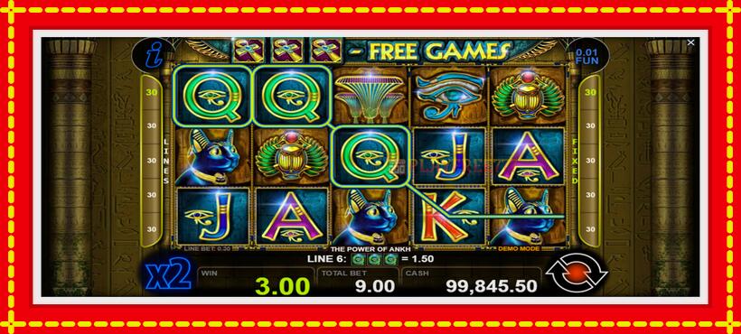 Slot machine The Power of Ankh with access to free game online, picture 2