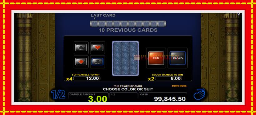 Slot machine The Power of Ankh with access to free game online, picture 3