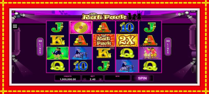 Slot machine The Rat Pack with access to free game online, picture 1