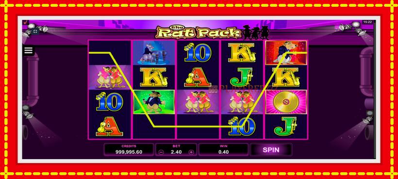 Slot machine The Rat Pack with access to free game online, picture 2