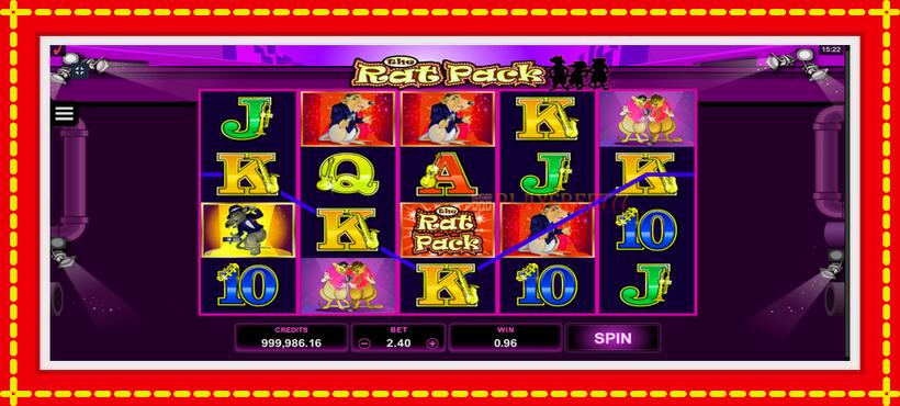 Slot machine The Rat Pack with access to free game online, picture 3