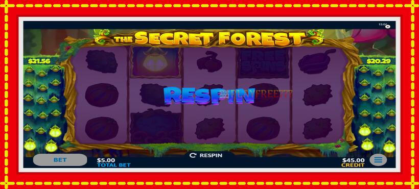 Slot machine The Secret Forest with access to free game online, picture 2