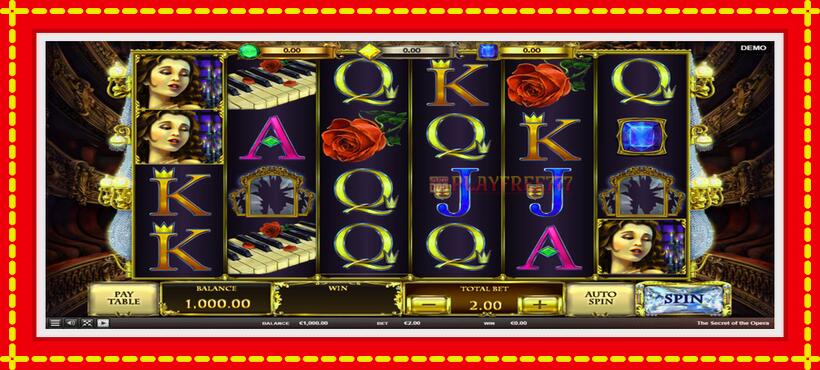 Slot machine The Secret of the Opera with access to free game online, picture 2