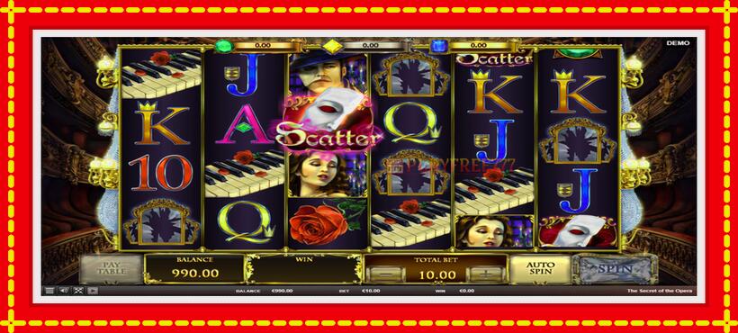 Slot machine The Secret of the Opera with access to free game online, picture 3