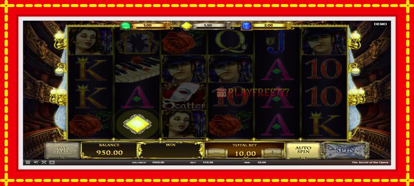 Slot machine The Secret of the Opera with access to free game online, picture 4