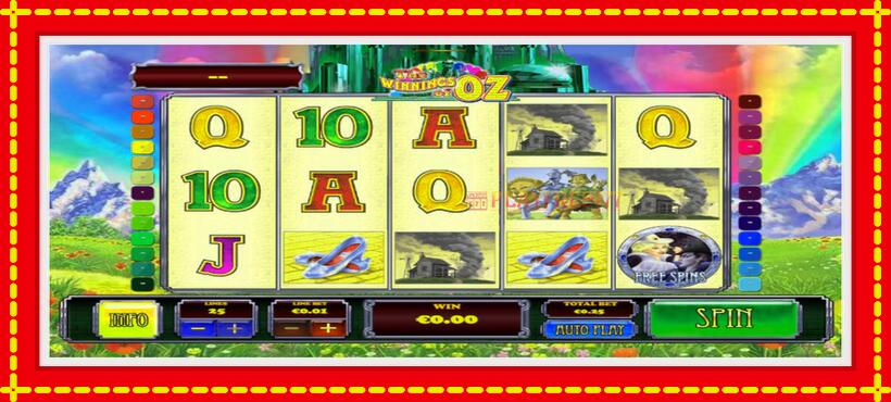 Slot machine The Winnings of Oz with access to free game online, picture 1