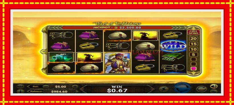 Slot machine Thief of Lightnings with access to free game online, picture 3