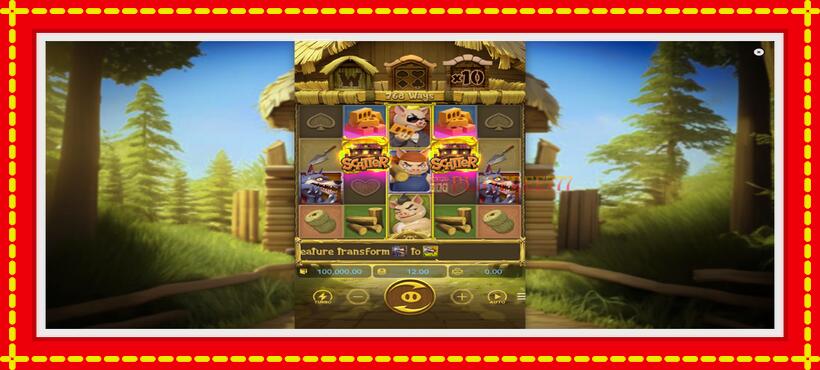 Slot machine Three Crazy Piggies with access to free game online, picture 2