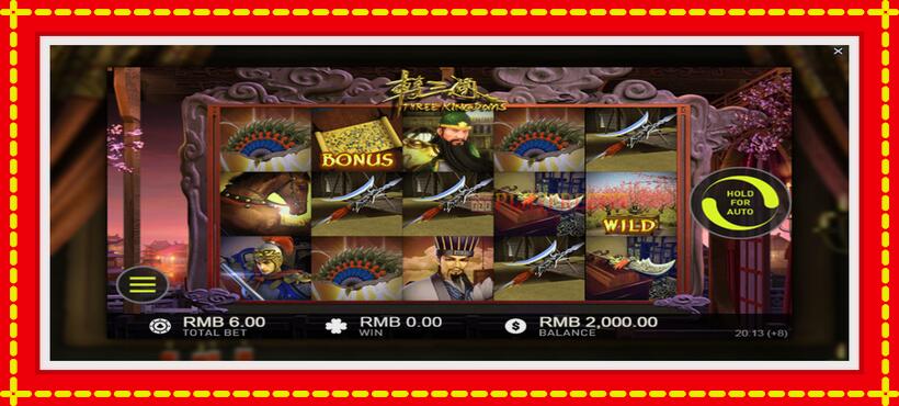 Slot machine Three Kingdoms with access to free game online, picture 2