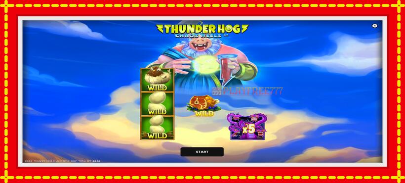 Slot machine Thunder Hog Chaos Reels with access to free game online, picture 1