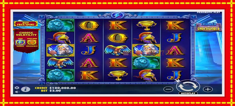 Slot machine Thunder vs Underworld with access to free game online, picture 1