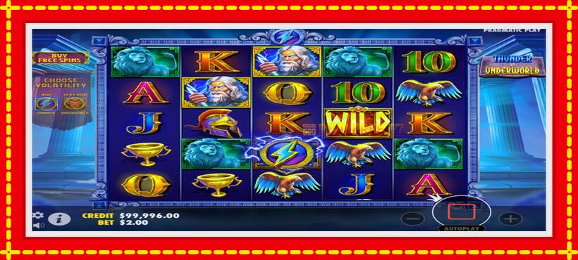 Slot machine Thunder vs Underworld with access to free game online, picture 2