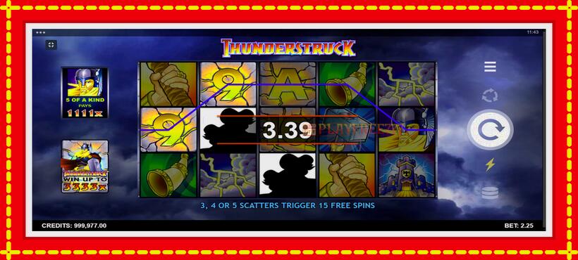 Slot machine Thunderstruck with access to free game online, picture 3