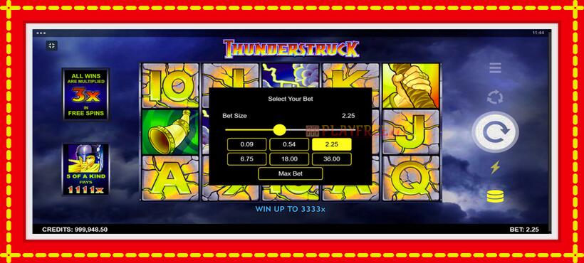 Slot machine Thunderstruck with access to free game online, picture 5