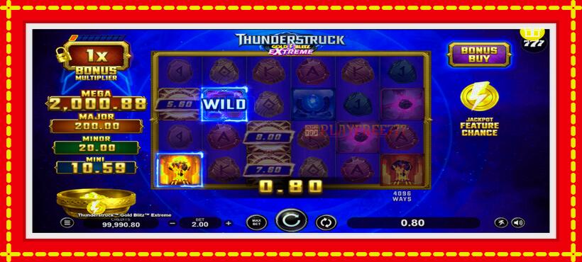 Slot machine Thunderstruck Gold Blitz Extreme with access to free game online, picture 3