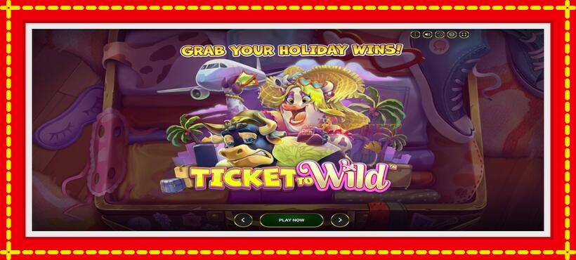 Slot machine Ticket To Wild with access to free game online, picture 1