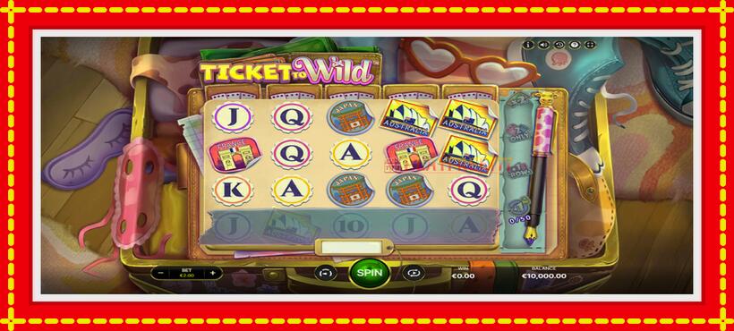 Slot machine Ticket To Wild with access to free game online, picture 2