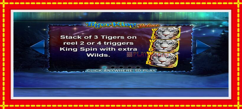 Slot machine Tiger King Deluxe with access to free game online, picture 1